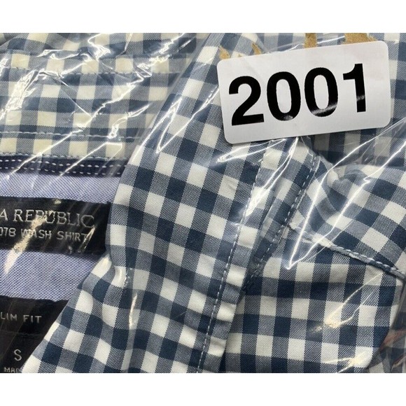 Banana Republic Button Down Shirt Mens Size Small Slim Fit Teal Long Sleeve 2015 - Picture 16 of 16